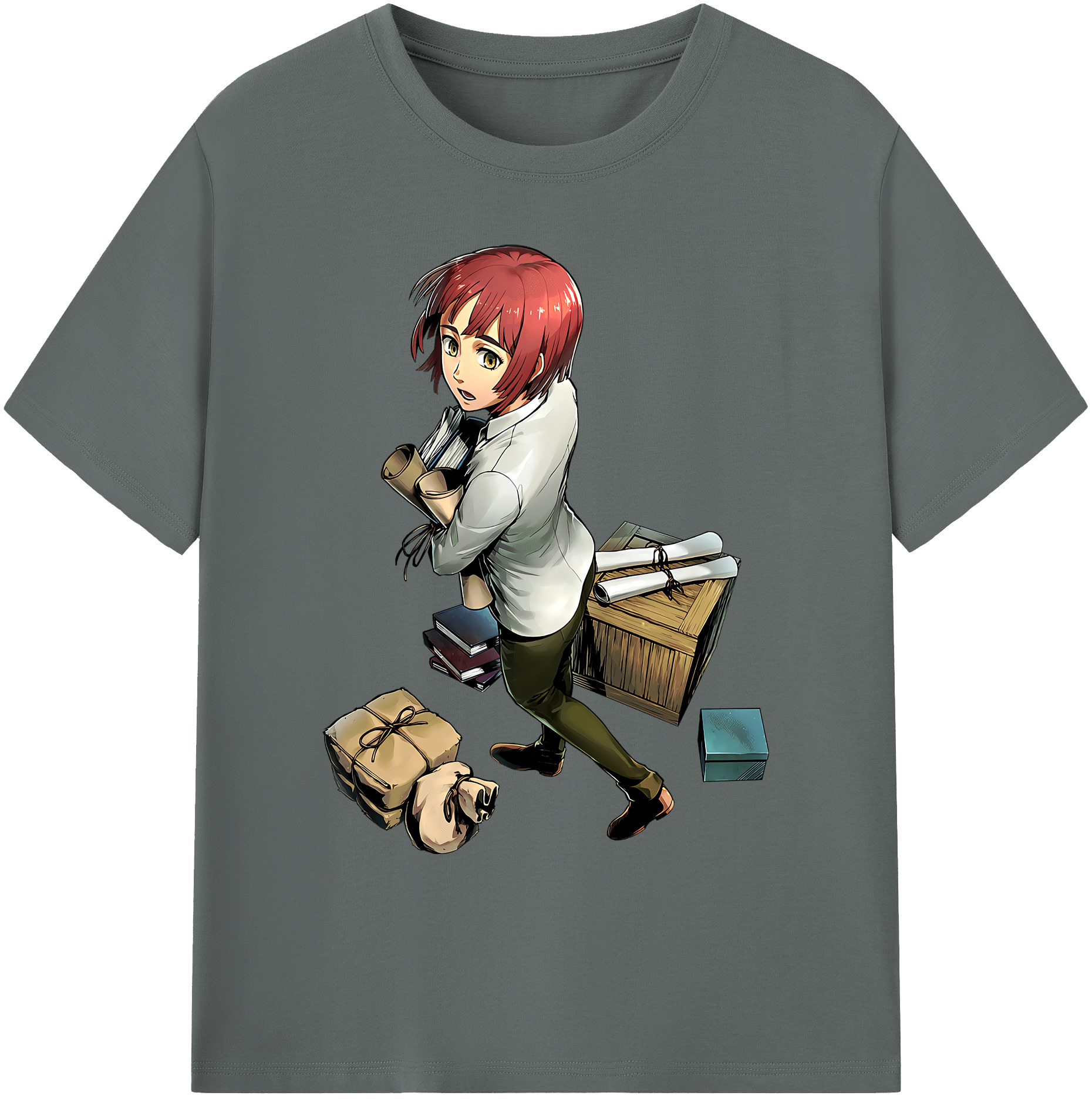 （画像用） 進撃の巨人 Attack on Titan 綿100％ メンズ半袖Tシャツ｜肌触りやわらか＆通気性